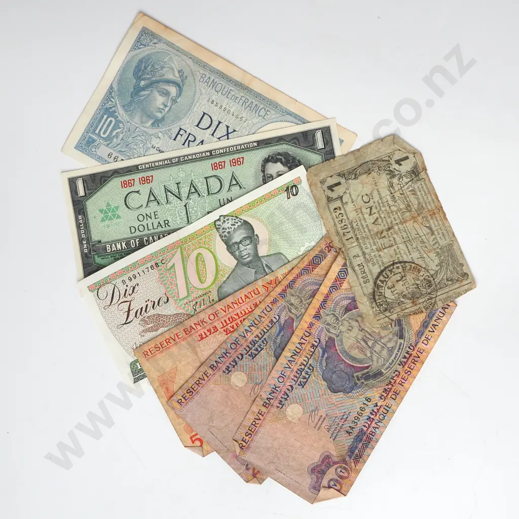 Assorted Lot of Interesting World Banknotes - Some in Better Grades Image 1++