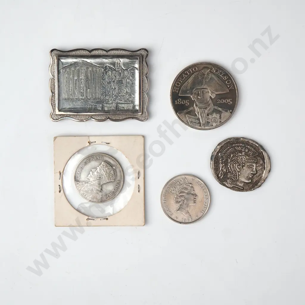 Interesting Lot of Coins incl 1934 NZ Florin Image 1++