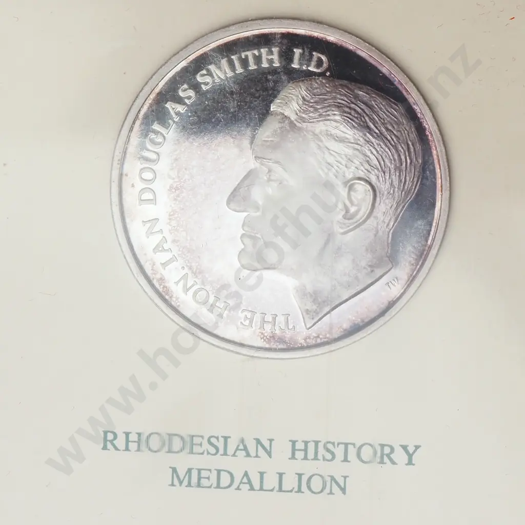 Rhodesia History Medallion - 42 Grams of Fine Silver Image 1++