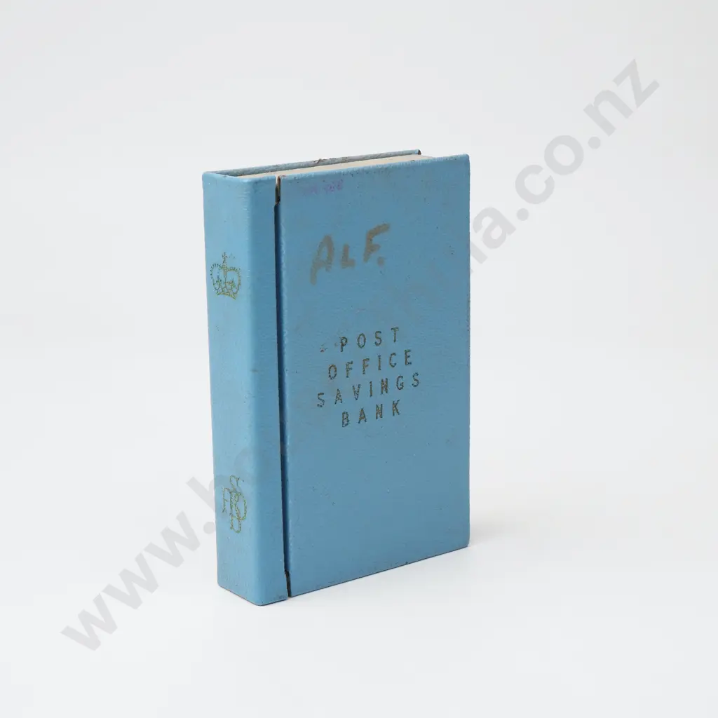 Vintage New Zealand Post Office Savings Bank Money Box Designed to Look like a Book Image 1++