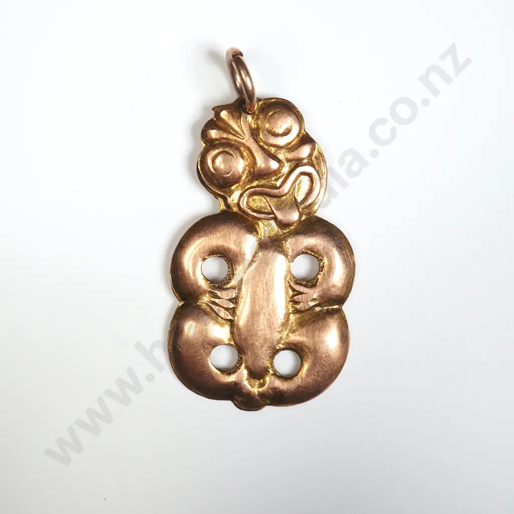 Vintage 9ct Gold Tiki Pendant Image 1++