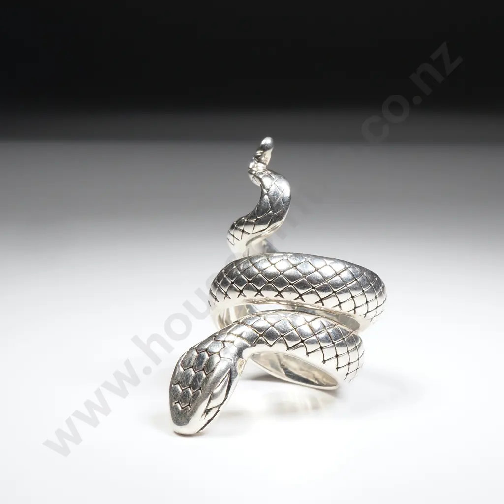 Sterling Silver Snake Ring Image 1++