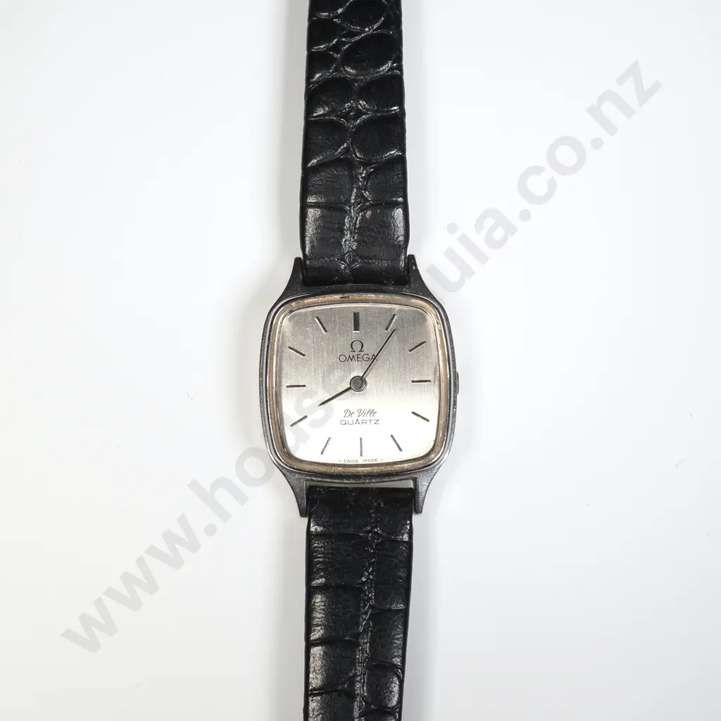 Omega De Ville Quartz  Wristwatch w Square Stainless Steel Image 1++