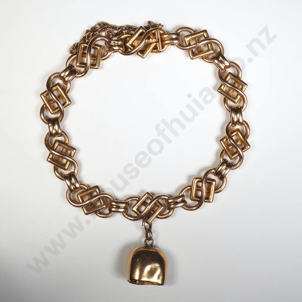 Antique 15ct Gold Bracelet w Ornate Decoration Image 1++