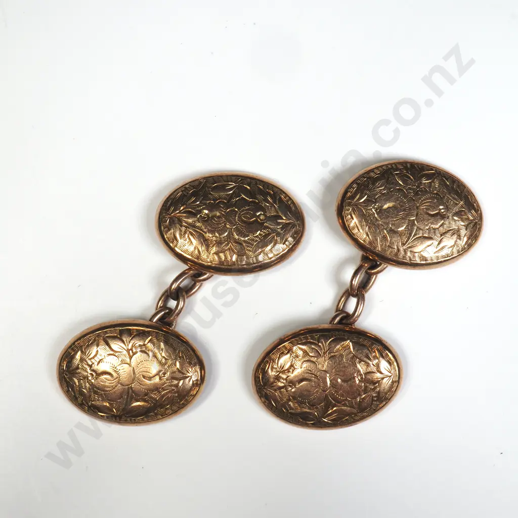 Pair of Ornate Antique Cufflinks Image 1++