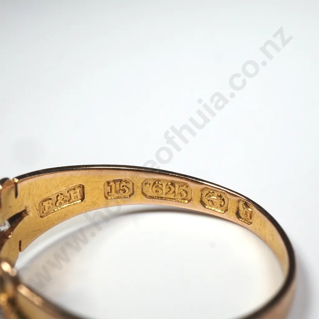 Antique 15ct Gold Ruby & Diamond Ring Image 1++
