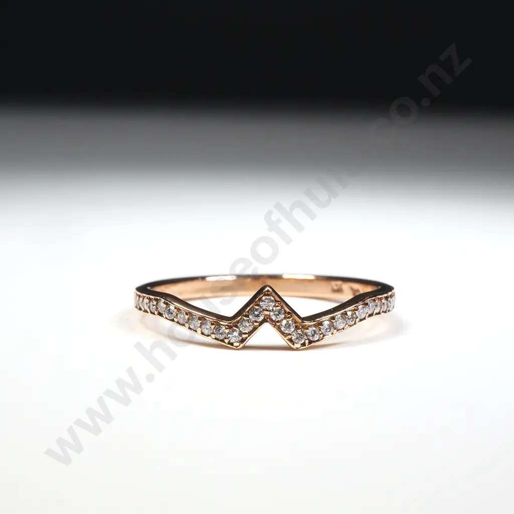 Meadowlark 9ct Rose Gold & Diamond Ring Image 1++