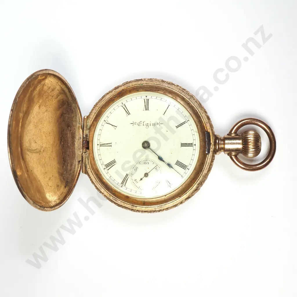 Rolled Gold Elgin Pocket Watch Image 1++