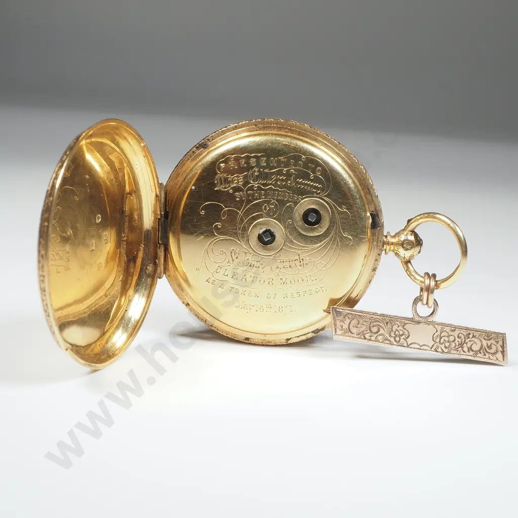 18ct Gold Pocket Watch w English Hallmarks Image 1++