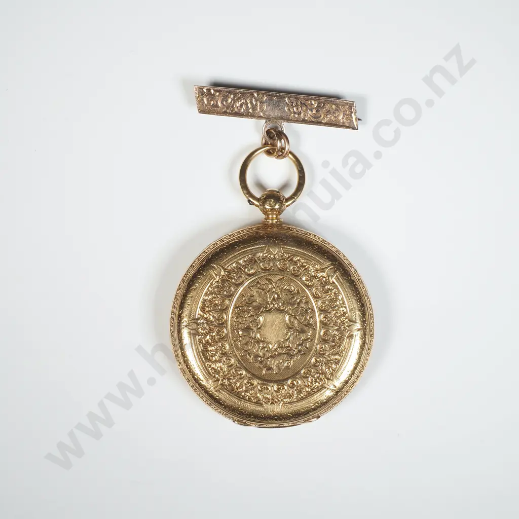 18ct Gold Pocket Watch w English Hallmarks Image 1++