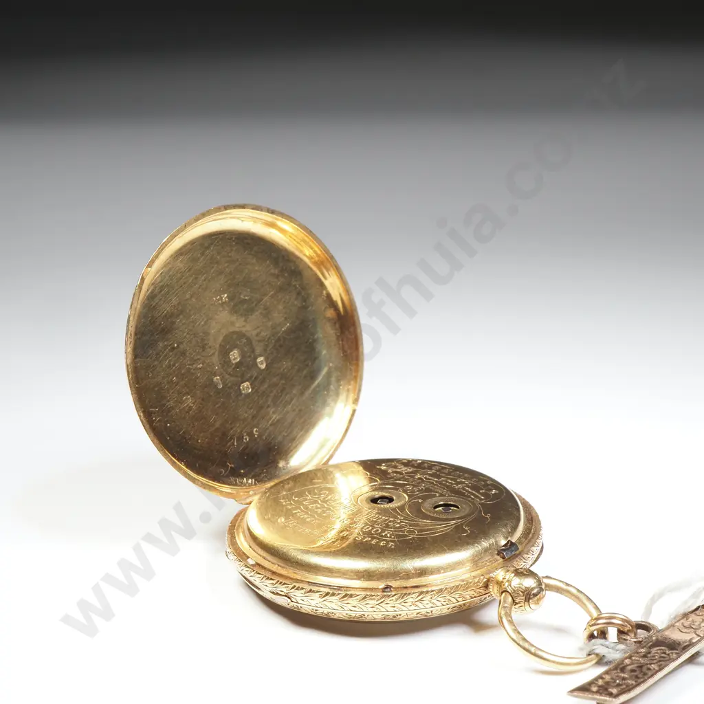 18ct Gold Pocket Watch w English Hallmarks Image 1++