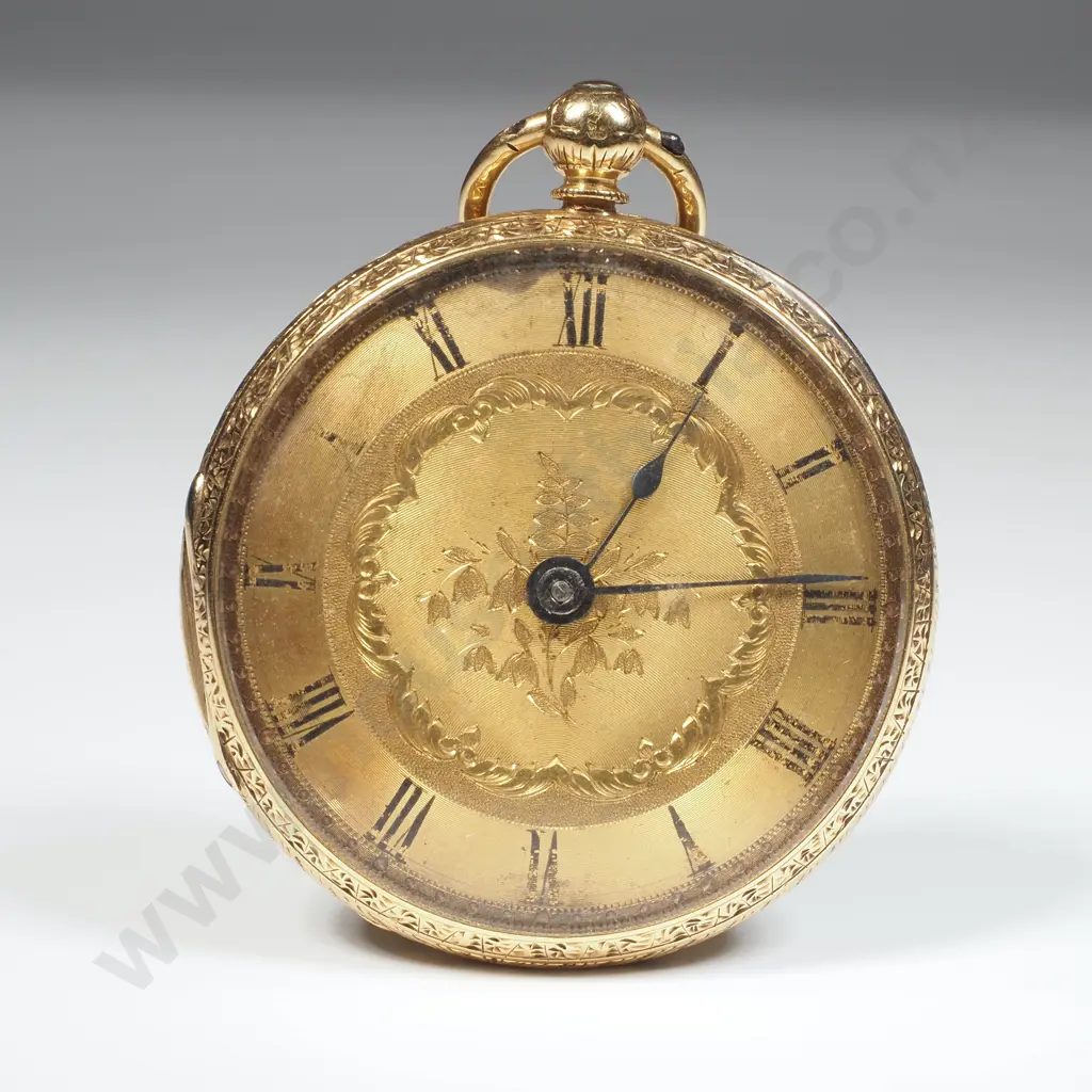 18ct Gold Pocket Watch w English Hallmarks Image 1++