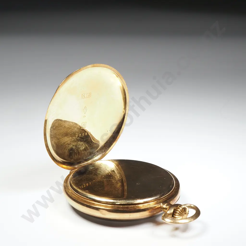 18ct Gold LIP Chronometre Pocket Watch Image 1++