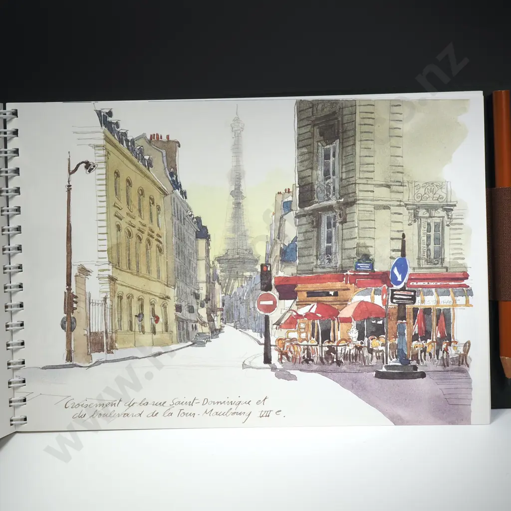Boxed Louis Vuitton 'Carnet de Voyage' Paris Travel Notebook w Sketches of Paris & Blank Pages for Personal Notes Image 1++