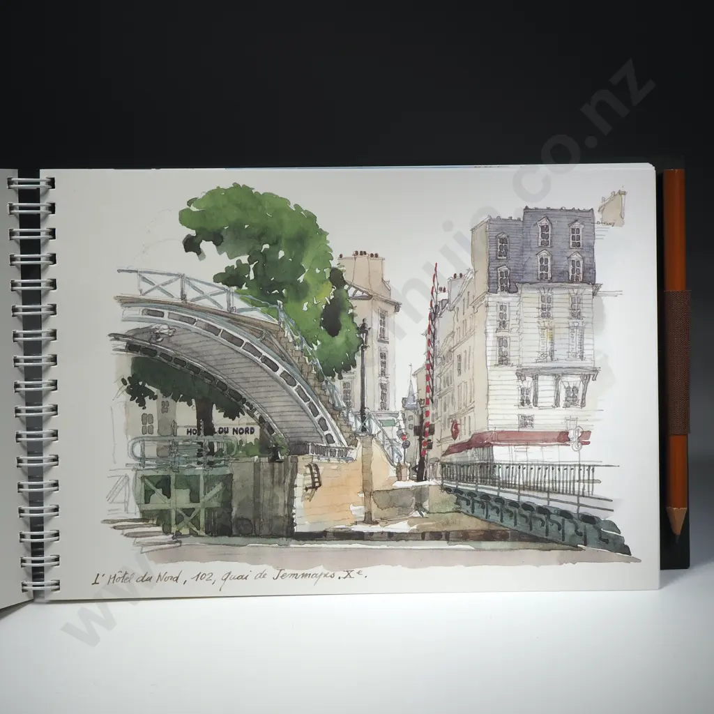 Boxed Louis Vuitton 'Carnet de Voyage' Paris Travel Notebook w Sketches of Paris & Blank Pages for Personal Notes Image 1++