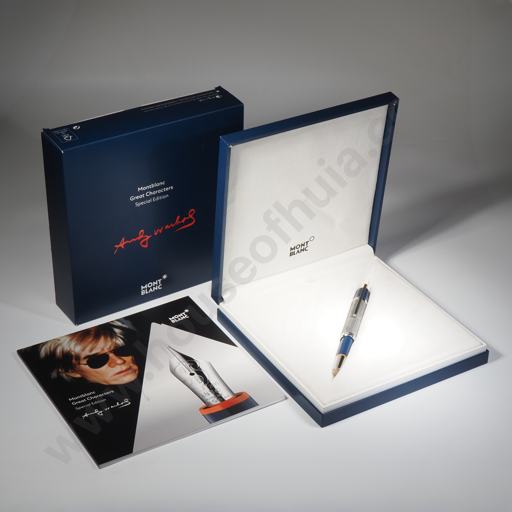 Mont Blanc "Andy Warhol" Limited Edition Cased Fountain Pen w 14ct Gold Nib Image 1++