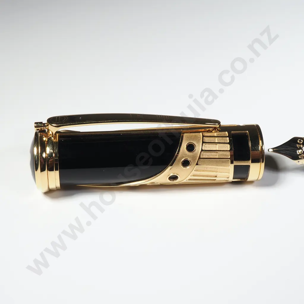 Mont Blanc "Henry Steinway" Limited Edition Cased Fountain Pen w 18ct Gold Nib Image 1++