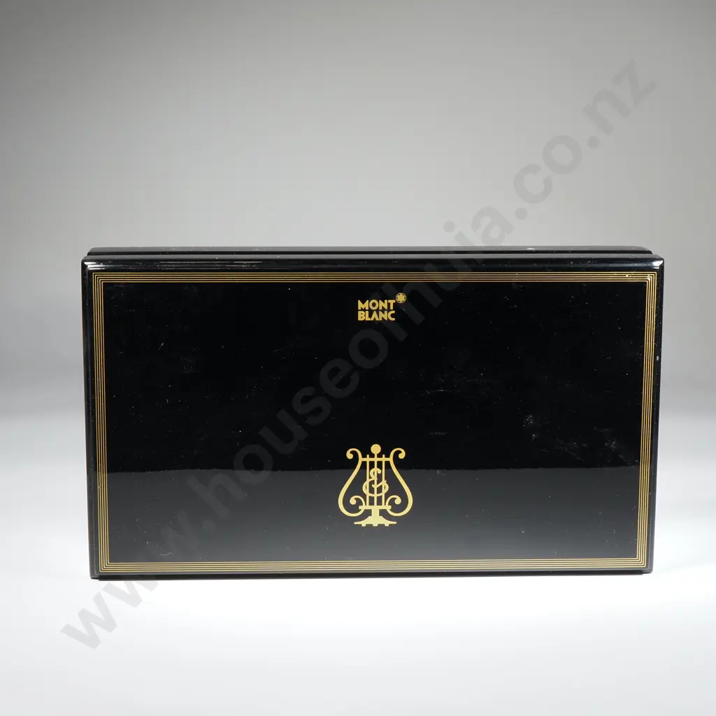 Mont Blanc "Henry Steinway" Limited Edition Cased Fountain Pen w 18ct Gold Nib Image 1++