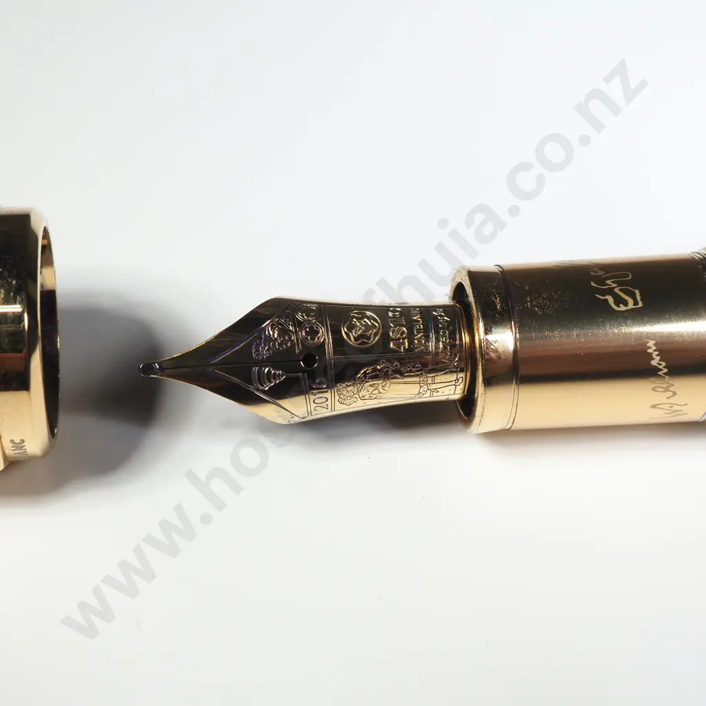 Mont Blanc "William Shakespeare" Limited Edition Cased Fountain Pen w 18ct Gold Nib Image 1++