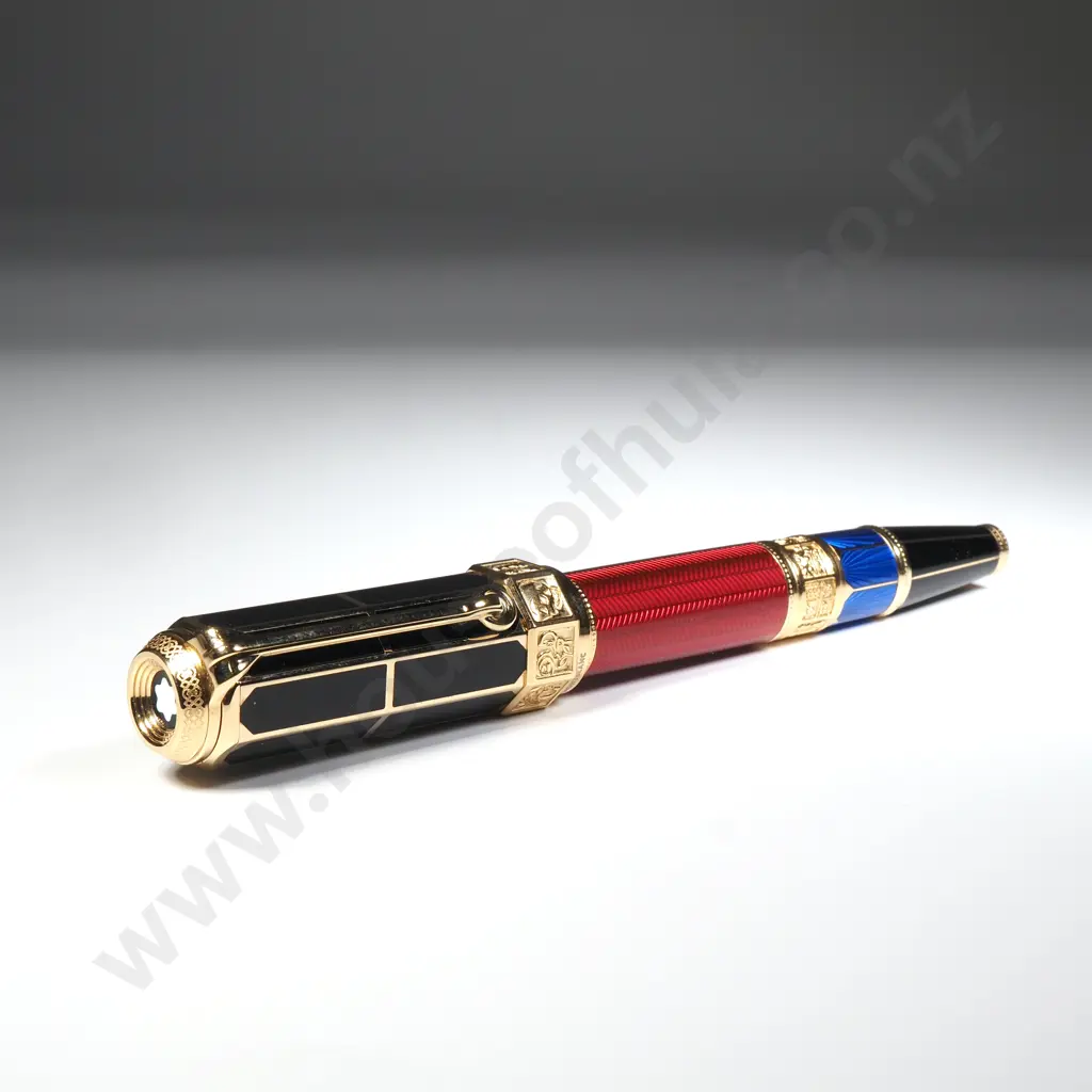 Mont Blanc "William Shakespeare" Limited Edition Cased Fountain Pen w 18ct Gold Nib Image 1++