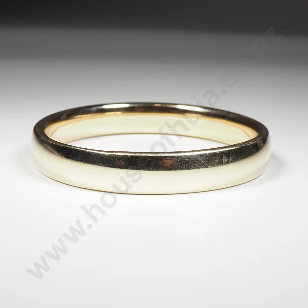 9ct Gold Silver Filled Bangle w Valuation for $10,000 Image 1++