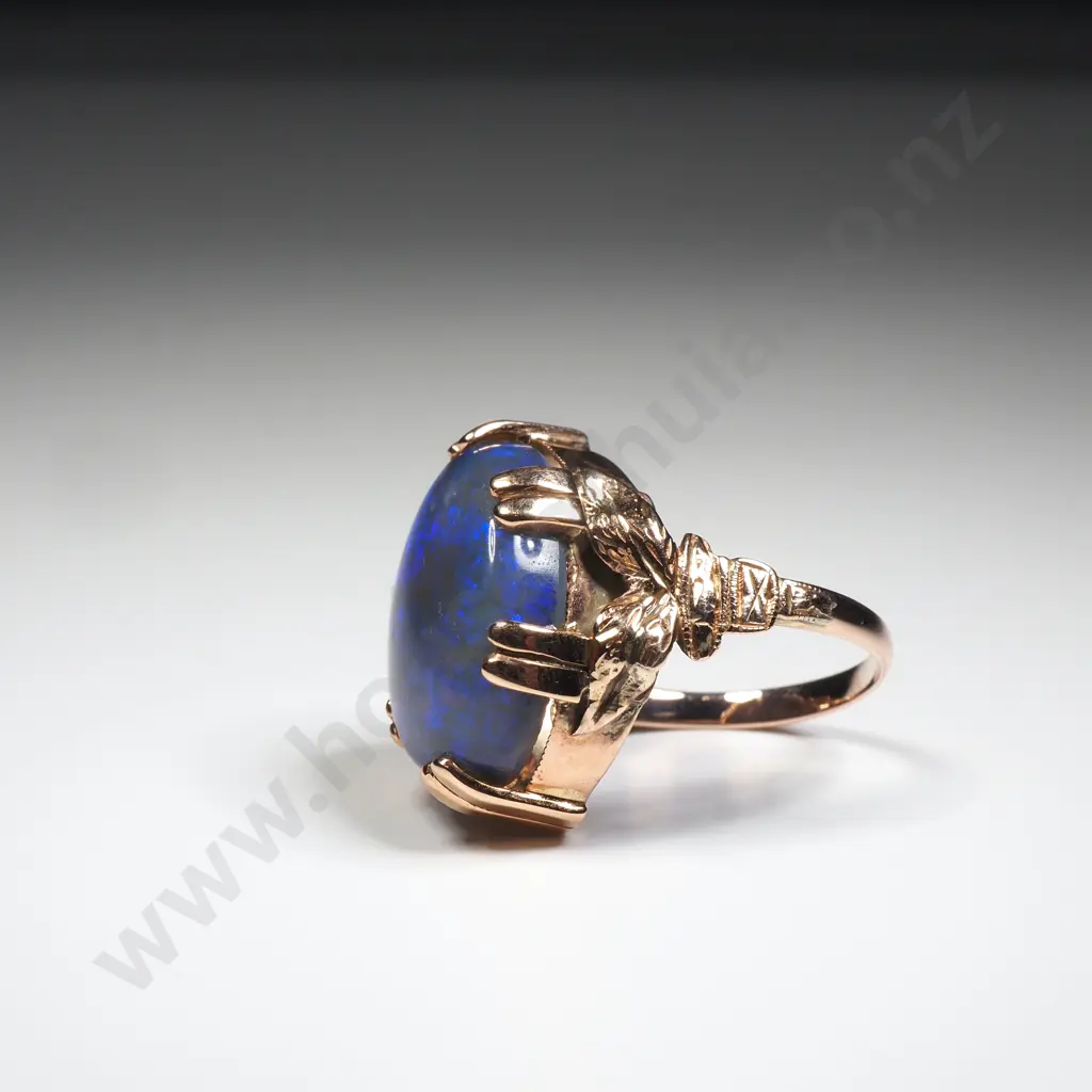 Antique 9ct Gold & Opal Ring w Valuation for $2,250.00 Image 1++