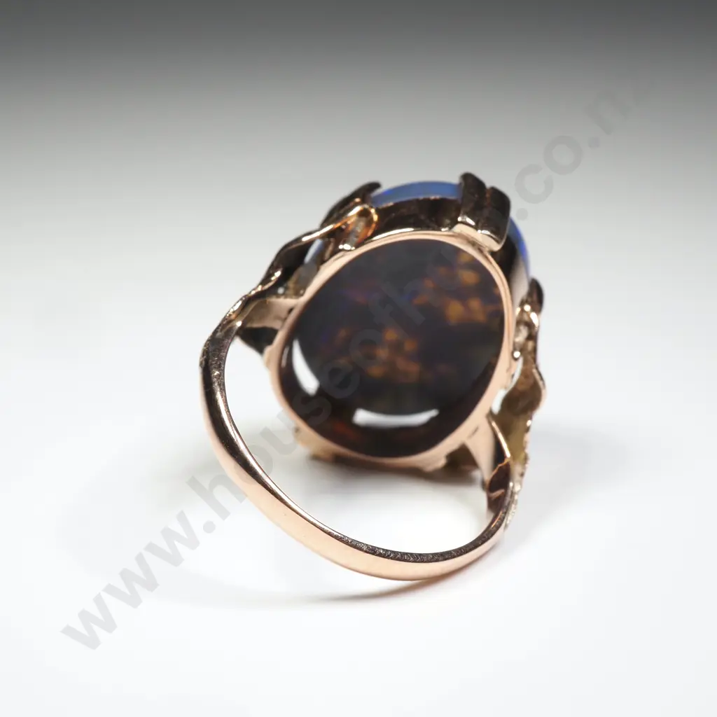 Antique 9ct Gold & Opal Ring w Valuation for $2,250.00 Image 1++