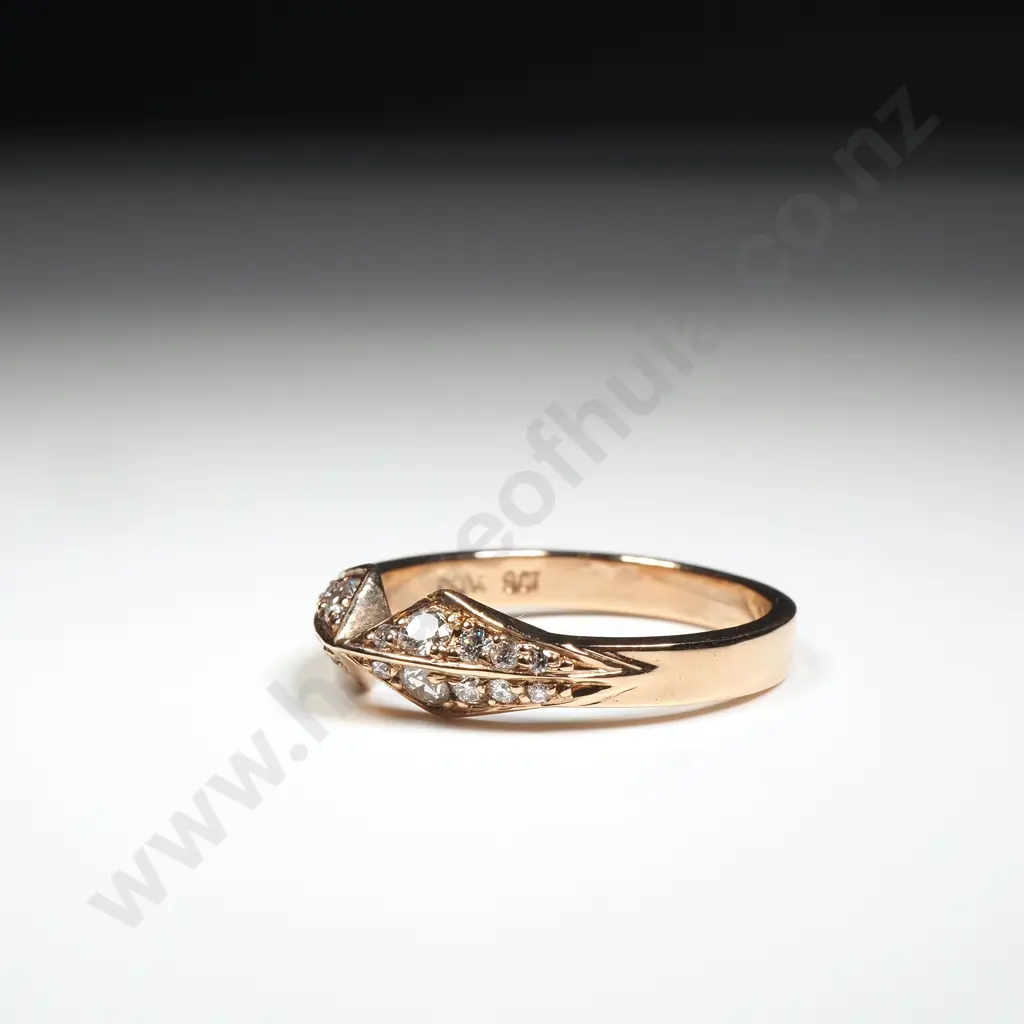 Meadowlark 9ct Rose Gold & Diamond Ring Image 1++