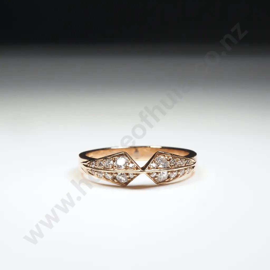 Meadowlark 9ct Rose Gold & Diamond Ring Image 1++