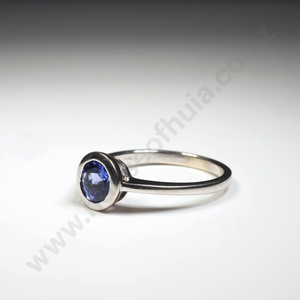 18ct White Gold Tanzanite Ring Valued at $3,115.00 Image 1++
