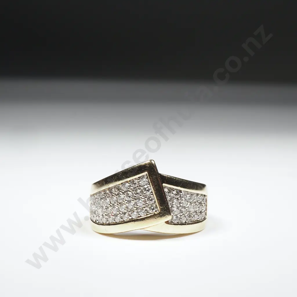 9ct Gold Diamond Ring w Valuation for $5,200 Image 1++