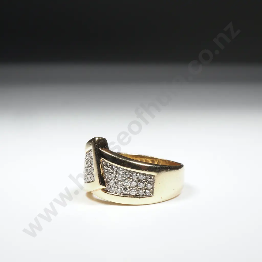 9ct Gold Diamond Ring w Valuation for $5,200 Image 1++