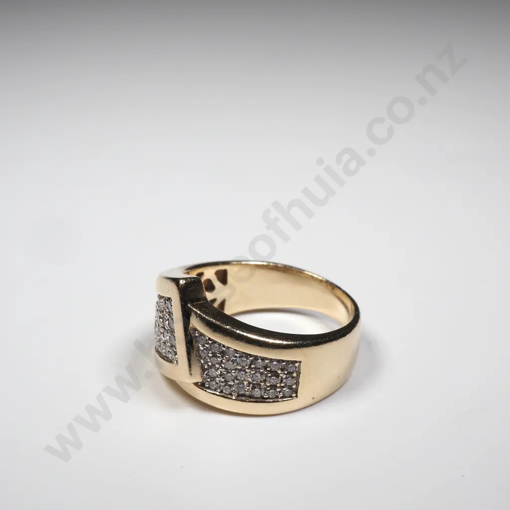 9ct Gold Diamond Ring w Valuation for $5,200 Image 1++