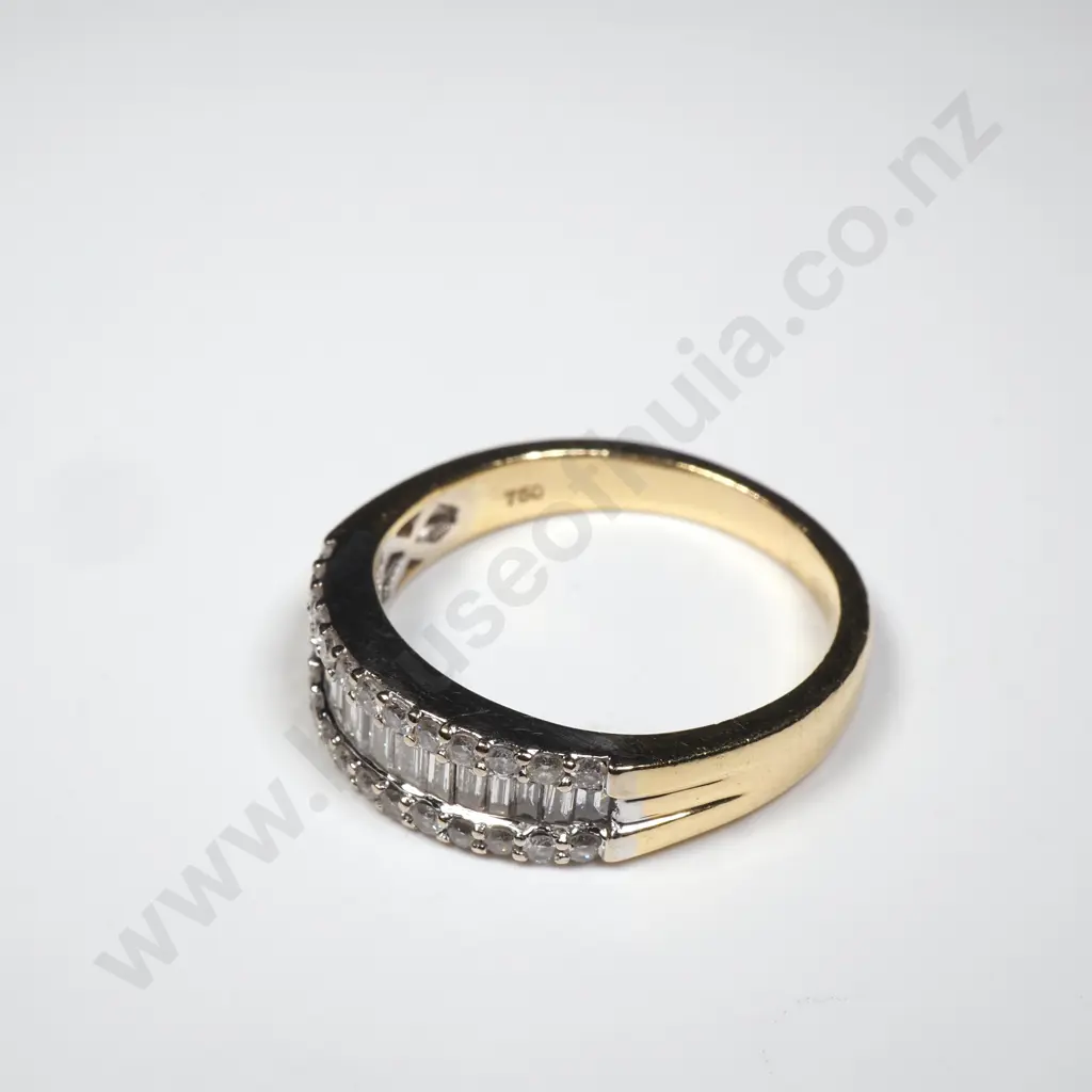 18ct Gold Diamond Ring w Valuation for $5,925 Image 1++