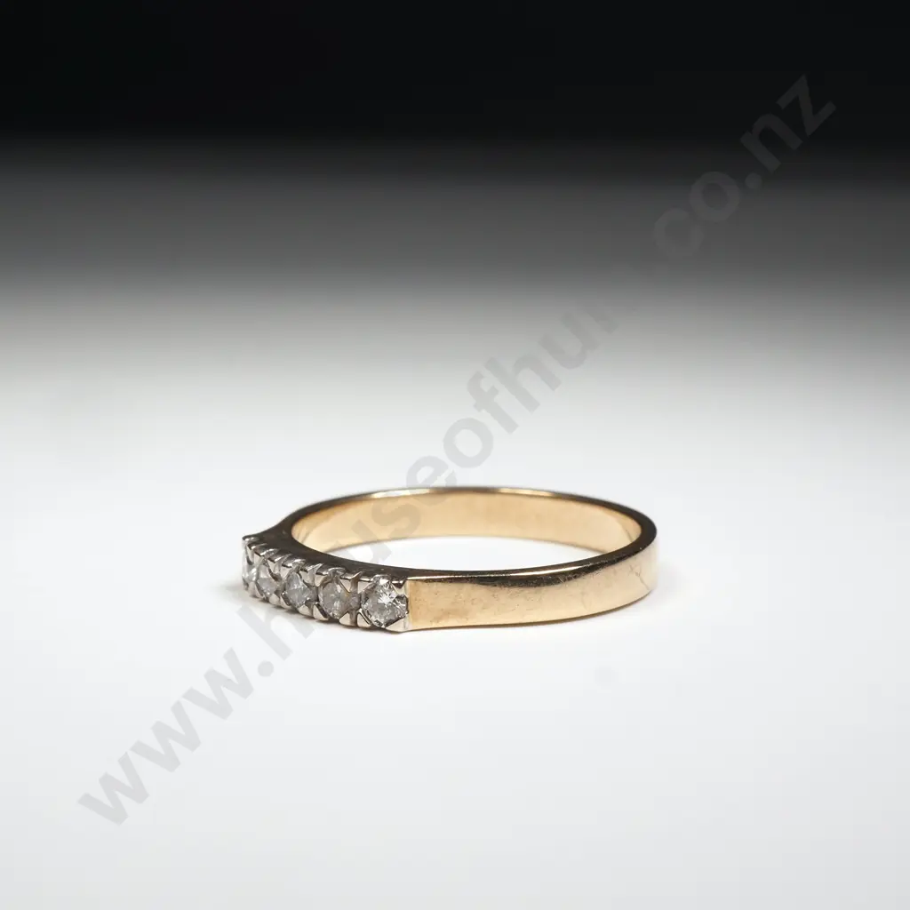 Diamond Ring set w Five Chanel Set Diamonds Image 1++
