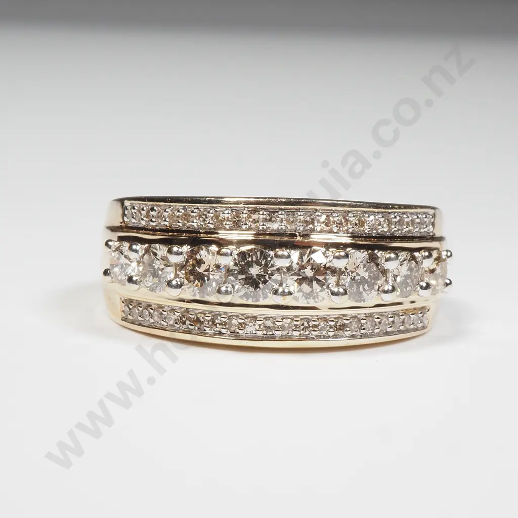 10ct Gold Diamond Ring w Valuation for $5,800 Image 1++
