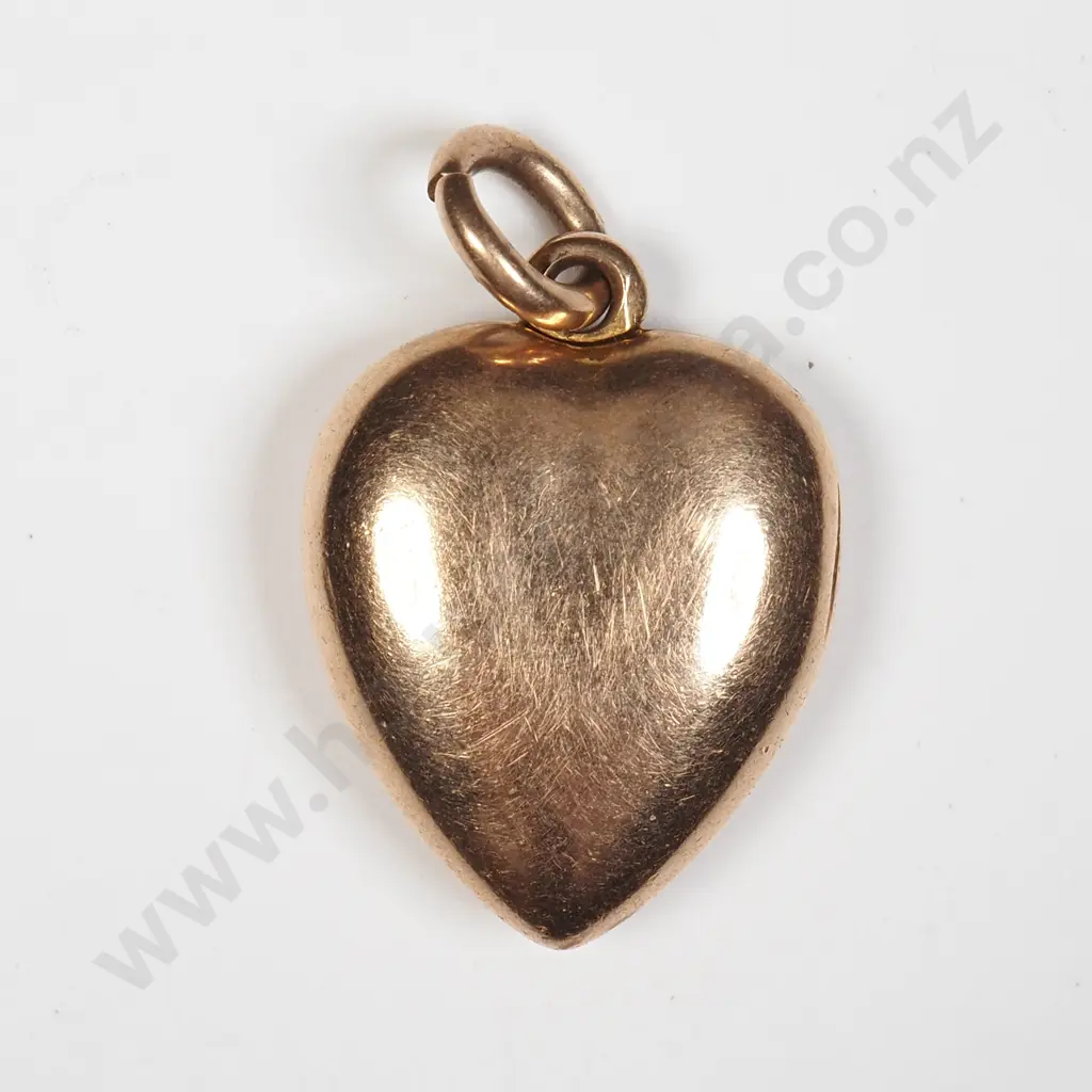 15ct Gold Heart Pendant Image 1++