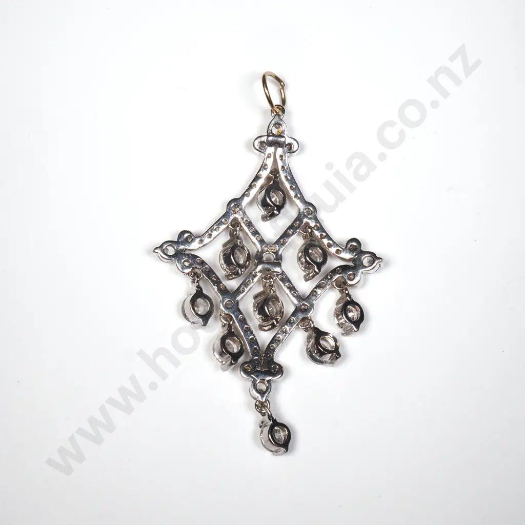 Stunning Sterling Silver & CZ Pendant - Sparkle Sparkle! Image 1++