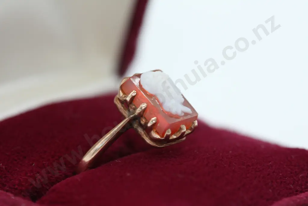 9ct Gold Cameo Ring Image 1++
