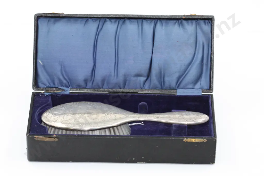 Sterling Silver Brush in Box Image 1++