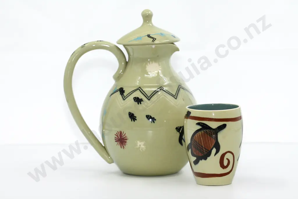 Martin Boyd Pottery Jug & Cup Image 1++