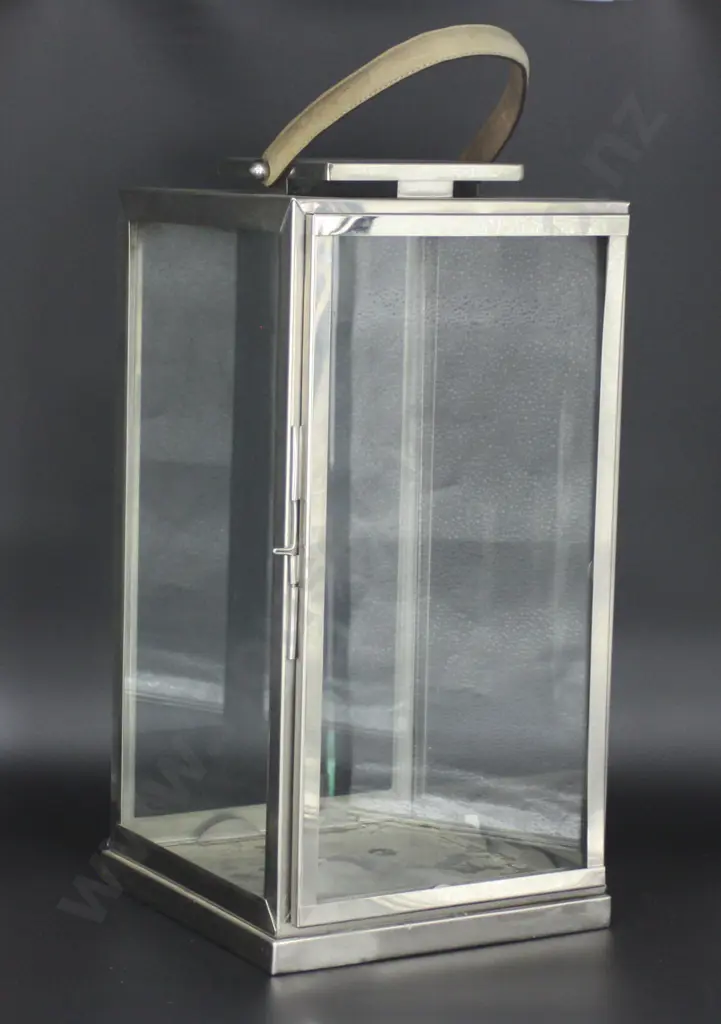 Sam & Sara Large Glass Hurricane Lamp Image 1++