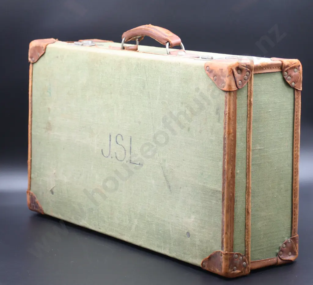 Antique Green Suitcase Image 1++