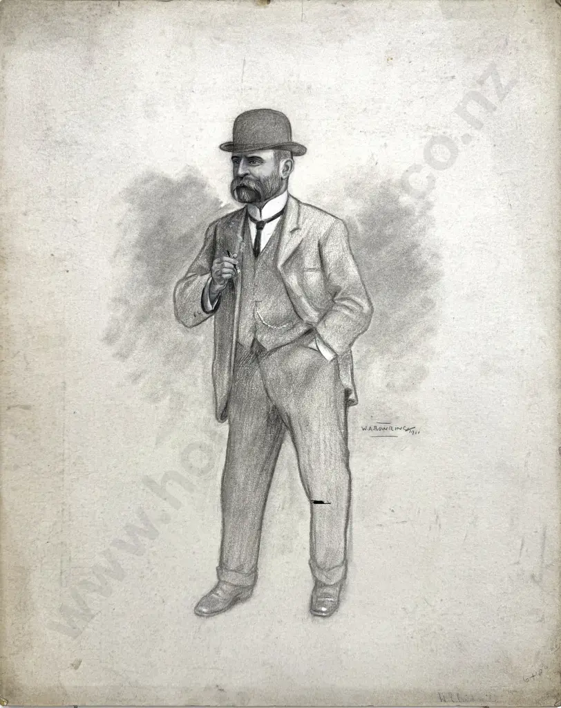 Walter Bowring -W.E.B, Ink, Gouache & Graphite on Board (1901) Image 1++