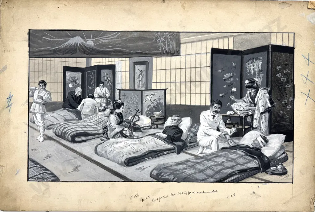 Walter Bowring - Russian Wounded, Ink & Gouache on Card Image 1++