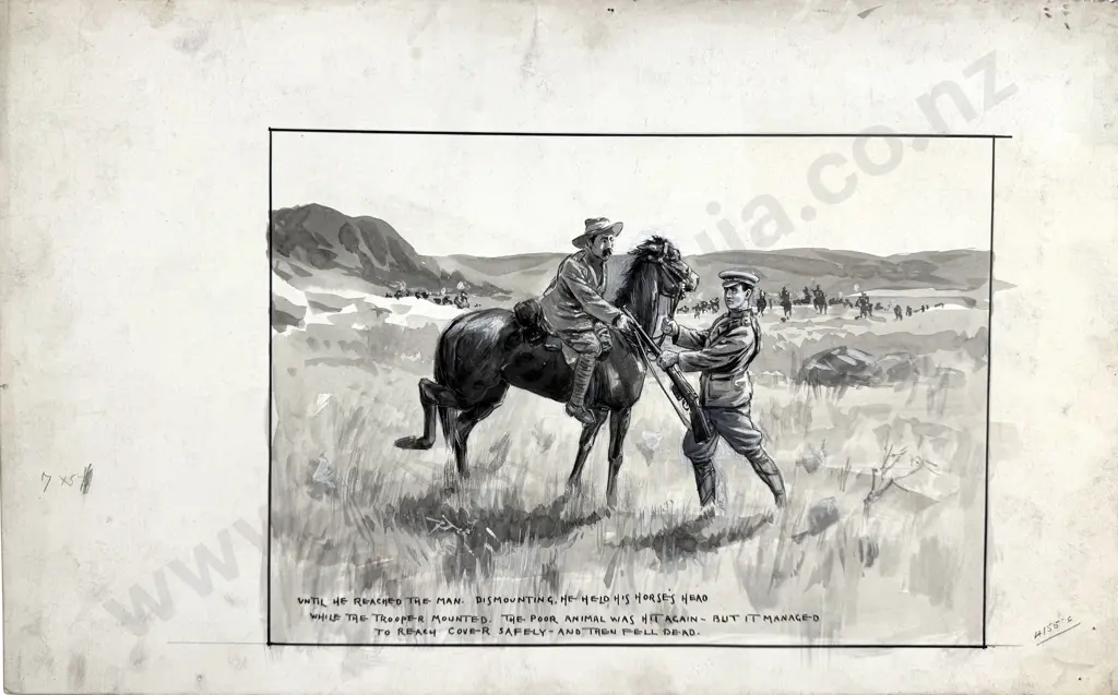 Walter Bowring - Captain Bauchop pt.3, Ink & Graphite on Board Image 1++