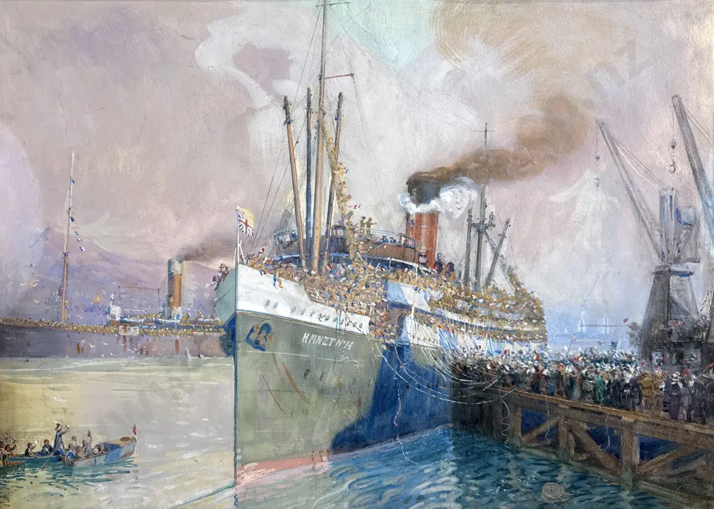W.A. Bowring - Willochra, Watercolour & Gouache on Paper (1913) Image 1++