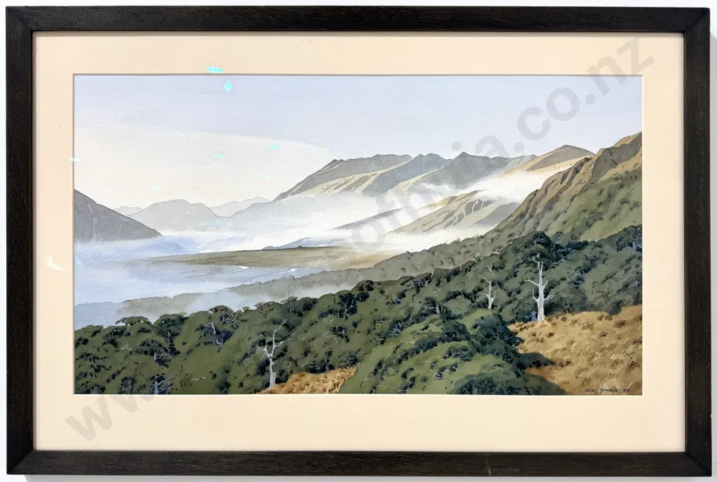 John Rundle - Landscape, Watercolour on Paper (1974) Image 1++