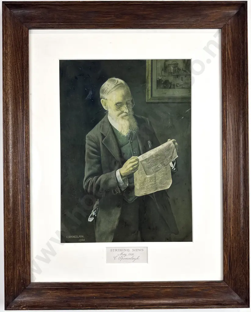 C. Spencelayh - 'Striking News' Print (1926) Image 1++