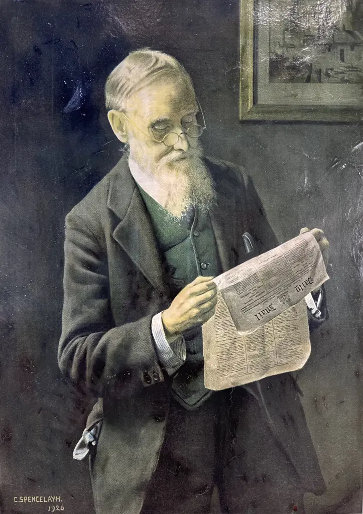 C. Spencelayh - 'Striking News' Print (1926) Image 1++
